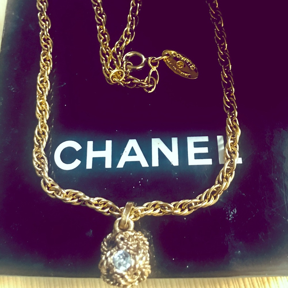 Authentic Chanel gold tone Love Knot